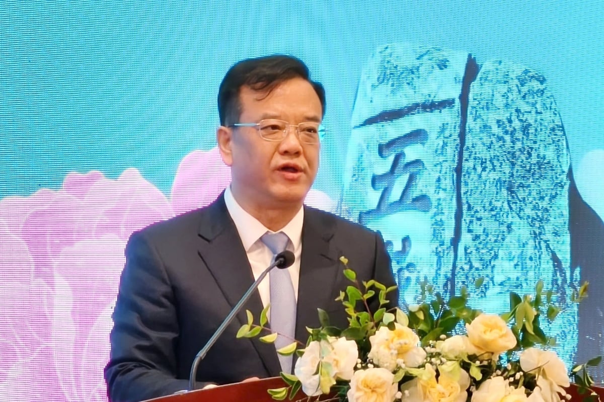 Ông Lương Kim Quang đề xuất lấy khoa học công nghệ làm cầu nối để đẩy mạnh đổi mới giống, hợp tác nghiên cứu về giống chống chịu và chất lượng cao. Ảnh: Trung Hiếu.