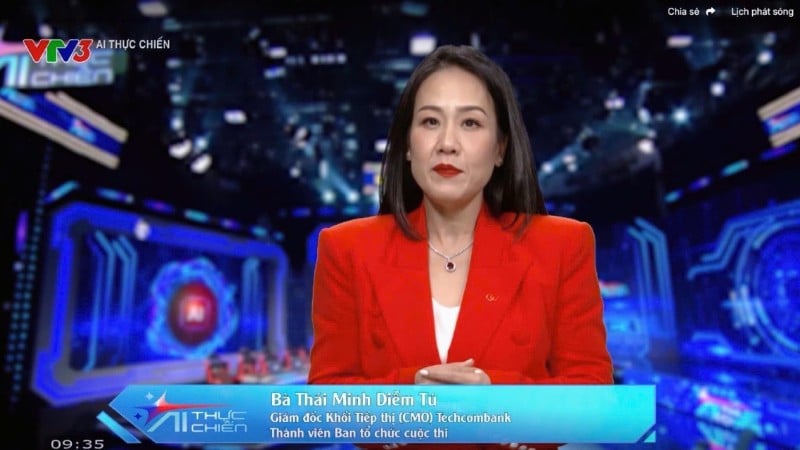 លោកស្រី Thai Minh Diem Tu នាយកផ្នែកទីផ្សារនៅ Techcombank តំណាងសហអ្នករៀបចំ និងជាអ្នកឧបត្ថម្ភផ្តាច់មុខ បានចែករំលែកនៅក្នុងវគ្គណែនាំកម្មវិធីកាលពីថ្ងៃទី 22 ខែវិច្ឆិកា។