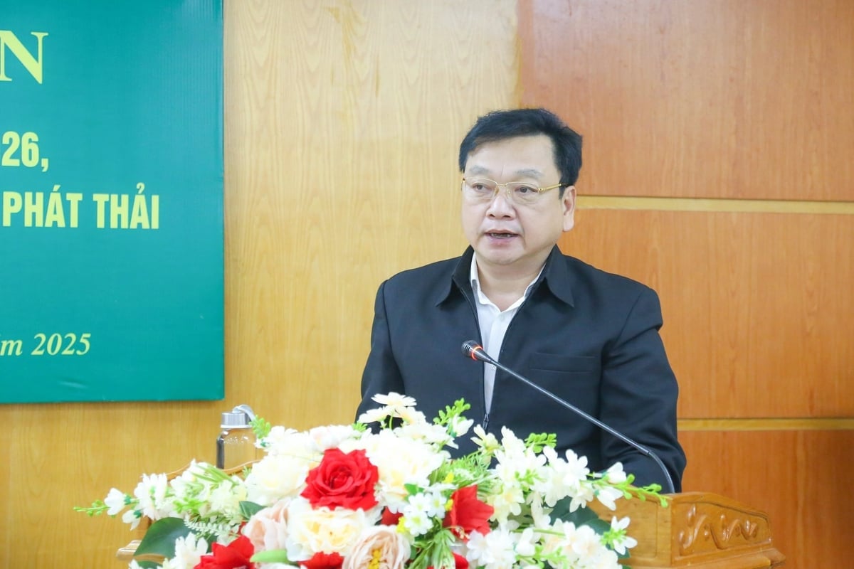 Ông Hồ Huy Thành, Phó Chủ tịch UBND tỉnh Hà Tĩnh yêu cầu các địa phương tập trung thực hiện các đề án, phấn đấu đưa tốc độ tăng trưởng nông nghiệp của tỉnh năm 2026 đạt trên 3%. Ảnh: Thanh Nga.