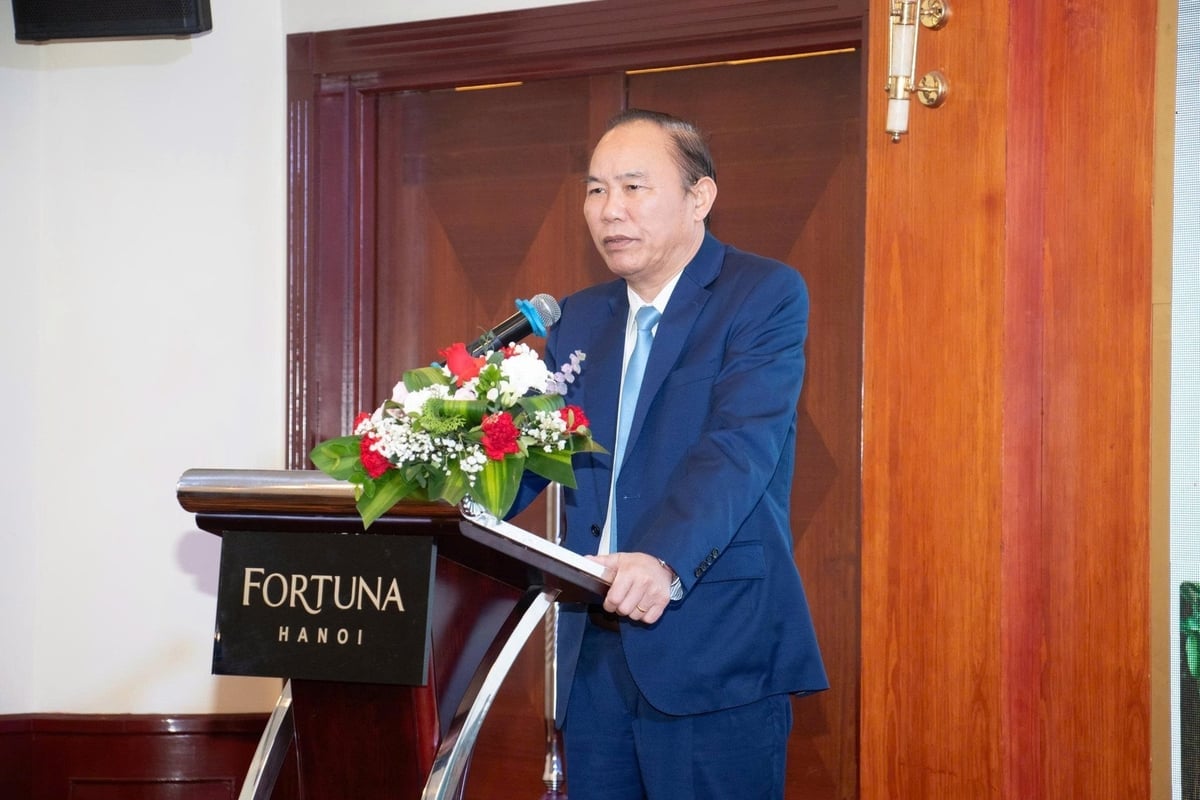 Deputy Minister of Agriculture and Environment Phung Duc Tien delivered a speech at the conference. Photo: Hong Ngoc. Thứ trưởng Bộ Nông nghiệp và Môi trường Phùng Đức Tiến phát biểu chỉ đạo hội nghị. Ảnh: Hồng Ngọc.