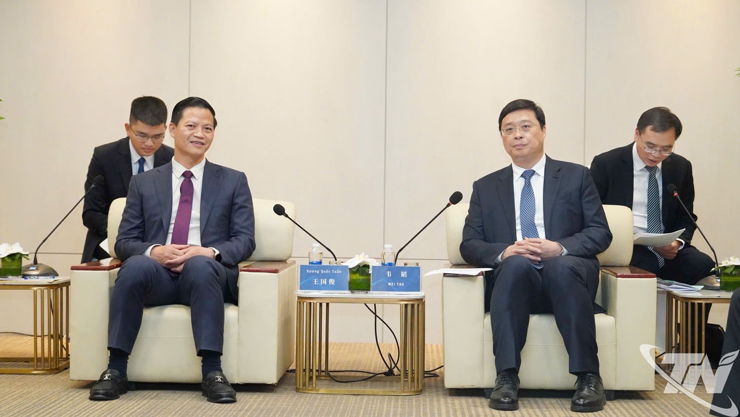 Le président du Comité populaire provincial de Thai Nguyen, Vuong Quoc Tuan, a exprimé son plaisir d'assister à l'événement et de rencontrer le président de la région autonome Zhuang du Guangxi, Vi Thao.