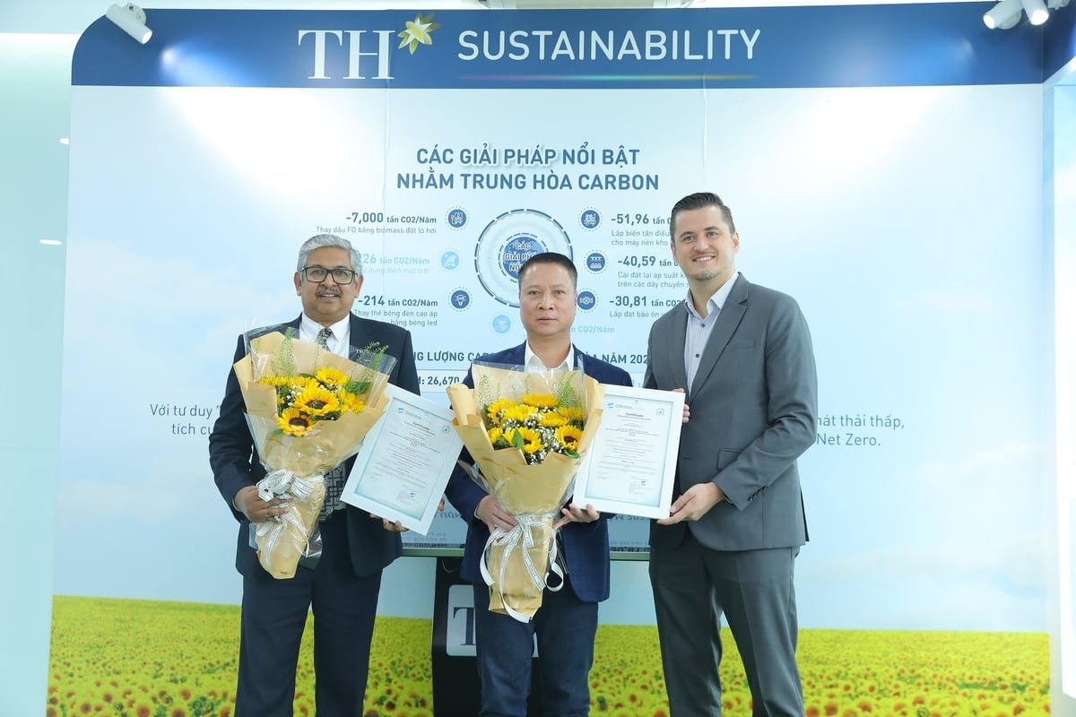 Các giải pháp nổi bật của TH đã góp phần giảm 7.000 tấn CO2/năm. Ảnh: TH.