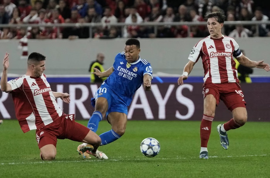 Mbappe tỏa sáng, Real Madrid lội ngược đánh bại Olympiakos- Ảnh 2.