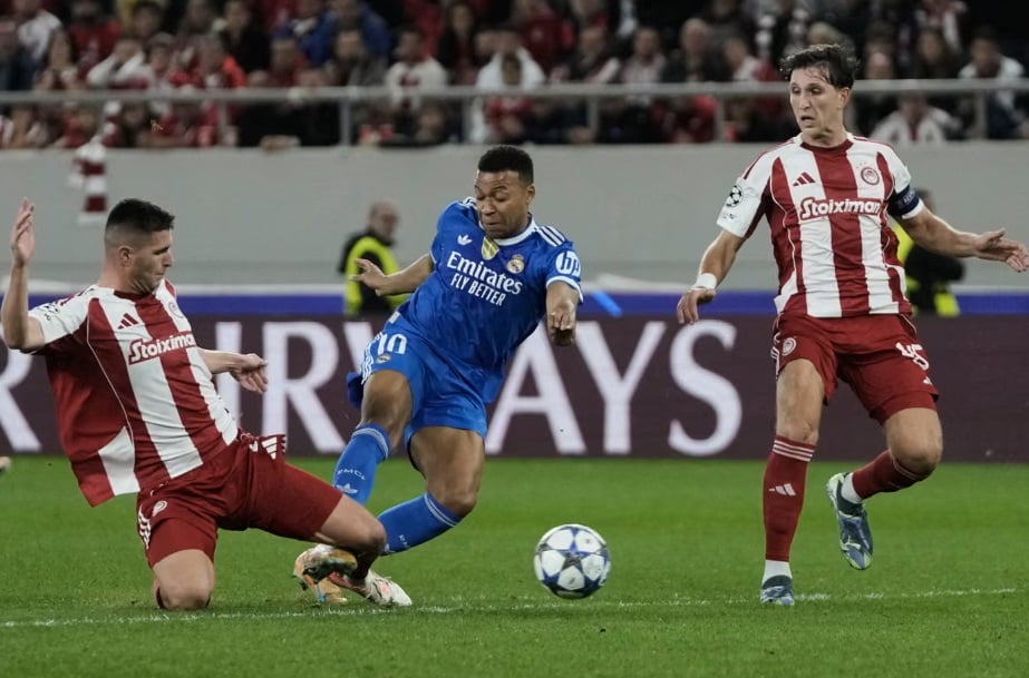 Mbappe tỏa sáng, Real Madrid lội ngược đánh bại Olympiakos- Ảnh 3.