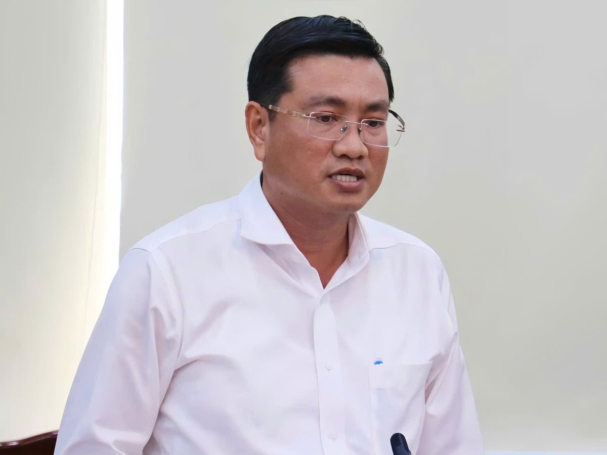 Г-н Во Минь Тхань, директор Департамента сельского хозяйства и окружающей среды провинции Тэйнинь. Фото: Тран Чунг. Ông Võ Minh Thành, Giám đốc Sở Nông nghiệp và Môi trường Tây Ninh. Ảnh: Trần Trung.