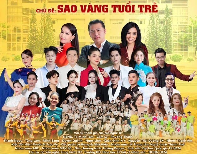 Sao vàng tuổi trẻ: Giao lưu nghệ thuật với NSND Tạ Minh tâm và Cẩm Ly - Ảnh 1.