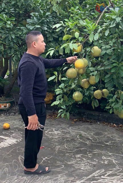 Do Van Thai úr gondozza az otthoni kertjét.