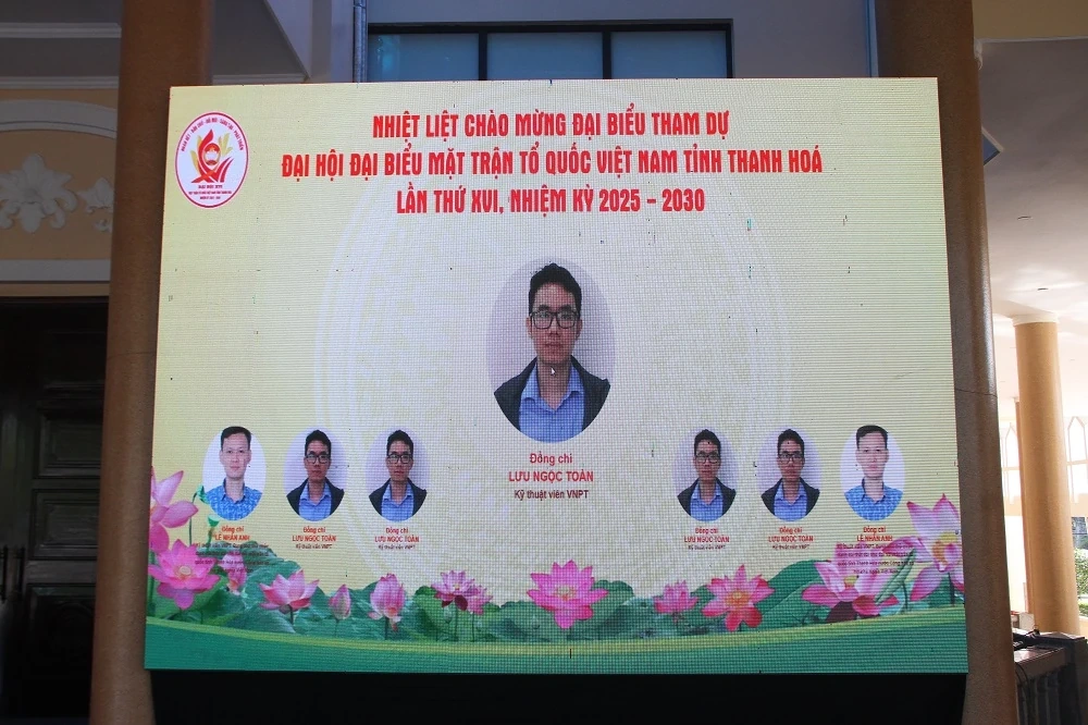 VNPT Thanh Hoa tillhandahåller digitala tjänster för att betjäna den 16:e provinsiella fosterlandsfrontens kongress