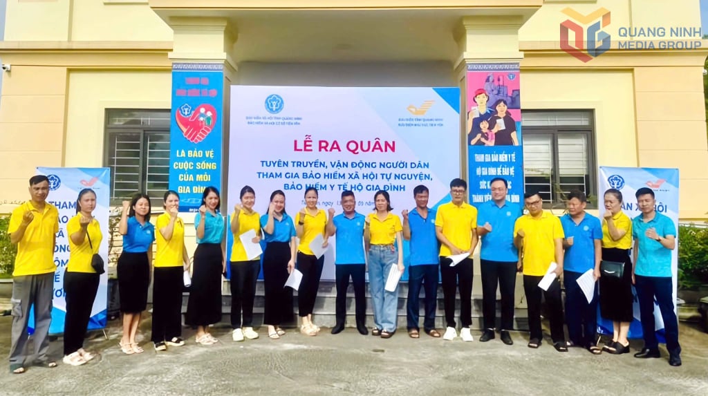 Sociální pojišťovna Tien Yen koordinovala zahájení propagandy s cílem mobilizovat lidi k účasti v dobrovolném sociálním pojištění a rodinném zdravotním pojištění v říjnu 2025.
