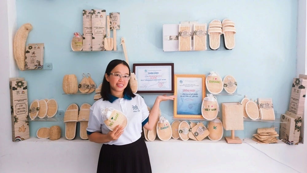 Mô hình khởi nghiệp 'Mộc Xơ' của chị Võ Thị Ngọc Thư la hình mẫu tiêu biểu cho xu hướng phát triển bền vững. Ảnh: Lan Anh.