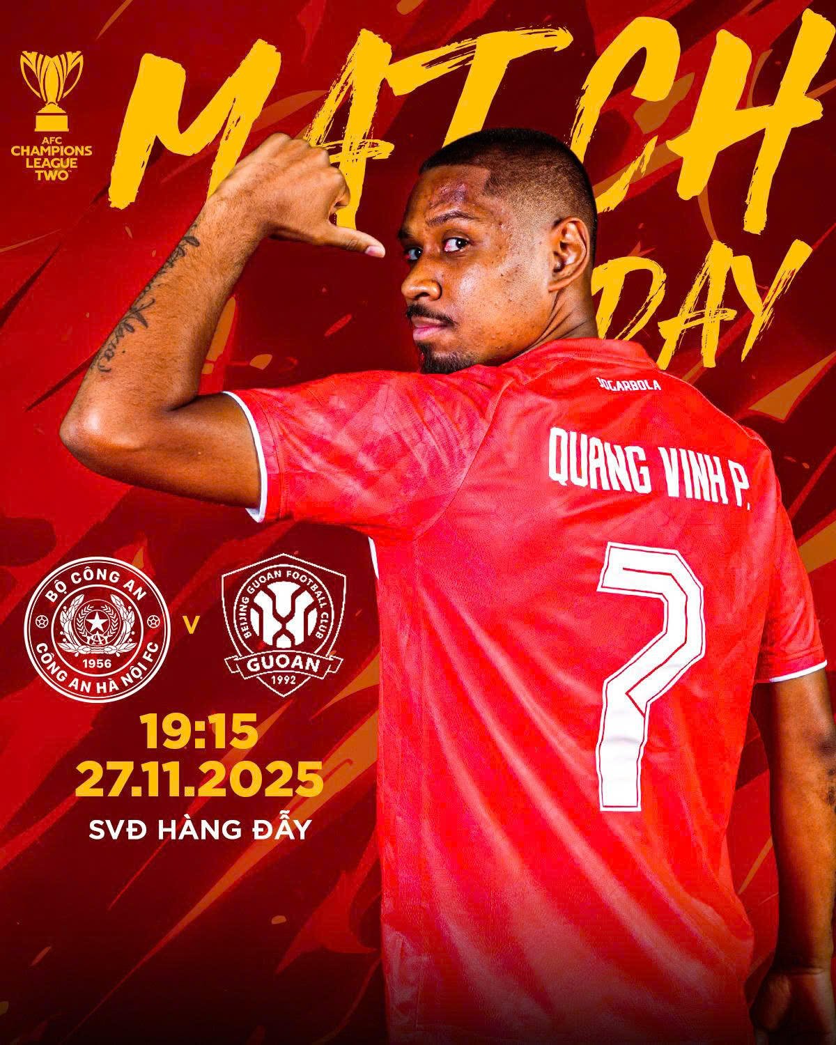 Вторая лига чемпионов АФК: полиция Ханоя стремится набрать 3 очка