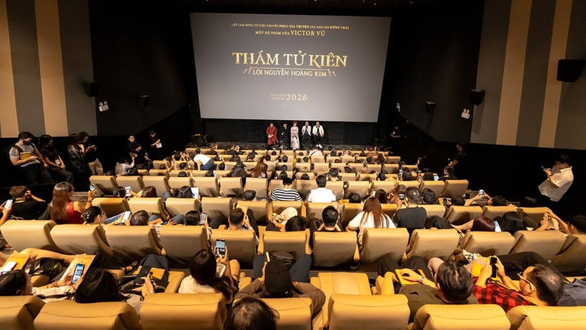 영화 '김명탐정: 황금의 저주' 시사회. (사진: 갤럭시 스튜디오)