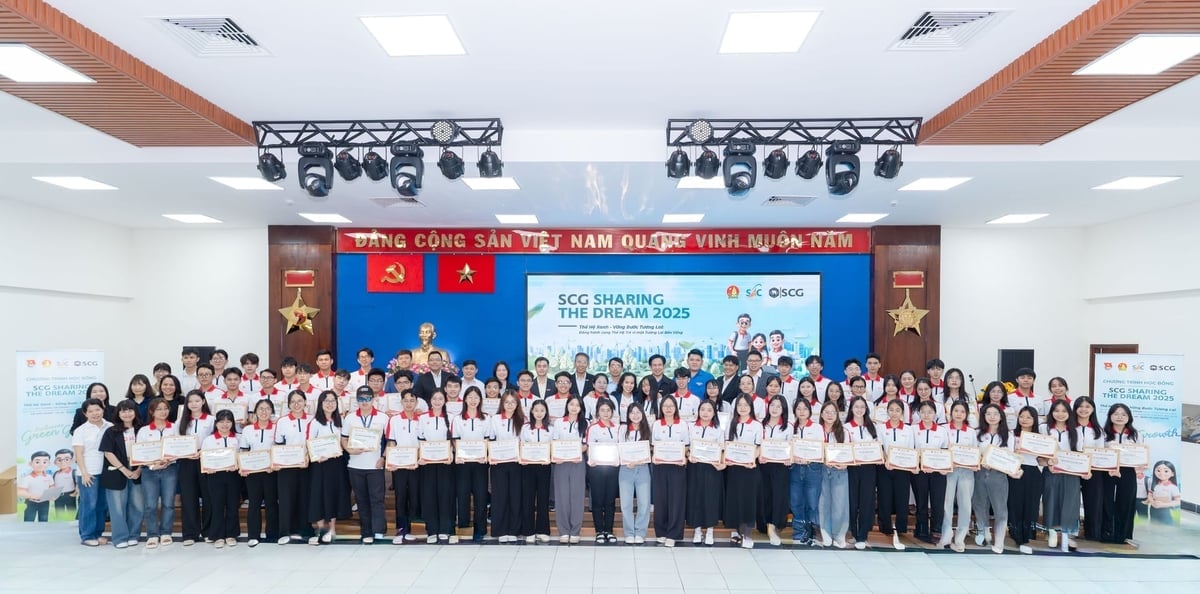 Lễ trao học bổng SCG Sharing the Dream 2025 tại TP. Hồ Chí Minh. Ảnh: SCG.