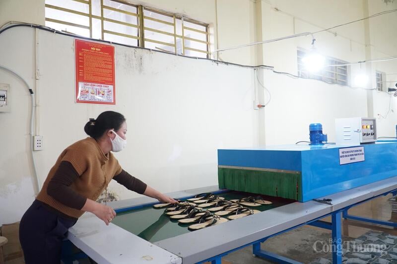 Huong Que کمپنی نے Da Nang صنعتی فروغ کے سرمائے کے تعاون سے نئے مشینری اور آلات کے نظام سے تیار کردہ سامان کی پہلی کھیپ برآمد کی۔