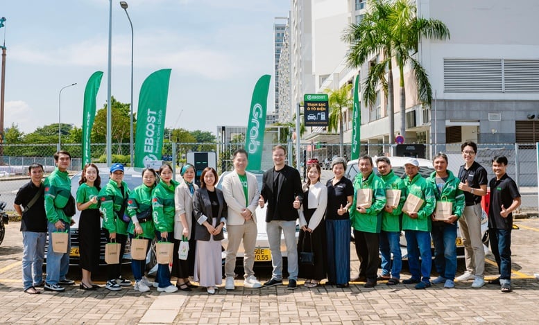 Grab hợp tác EBOOST mở rộng sử dụng xe điện tại Việt Nam- Ảnh 2.