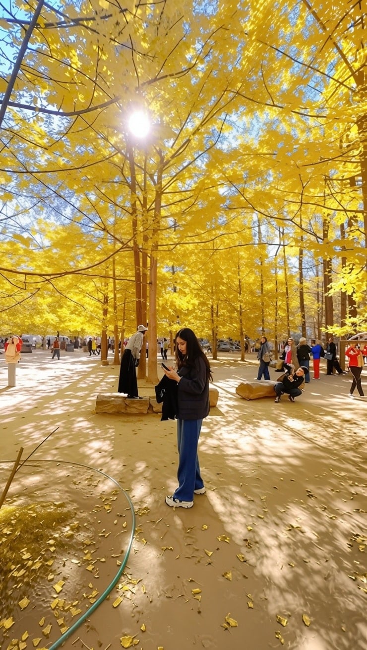 Dang Xung in het seizoen van de gouden ginkgobladeren, prachtig als een paradijs - 4