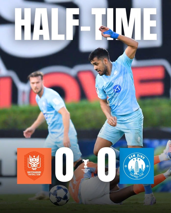 Thua trắng đội bóng Thái Lan, CLB Nam Định sớm chia tay AFC Champions League Two - Ảnh 1.