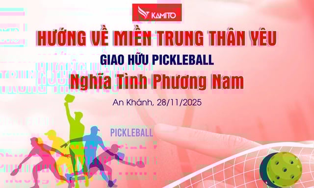 Lý Hoàng Nam cùng các nghệ sĩ giao lưu pickleball 'Nghĩa tình phương Nam' vì miền Trung- Ảnh 3.