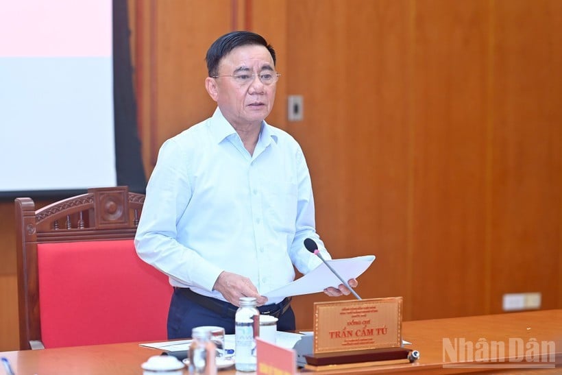 Medlem av politbyrået, fast medlem av sekretariatet Tran Cam Tu. (Foto: DANG KHOA)