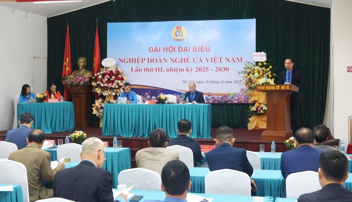 Đại hội đại biểu Nghiệp đoàn Nghề cá Việt Nam lần thứ III, nhiệm kỳ 2025-2030. Ảnh: Trung Hiếu.