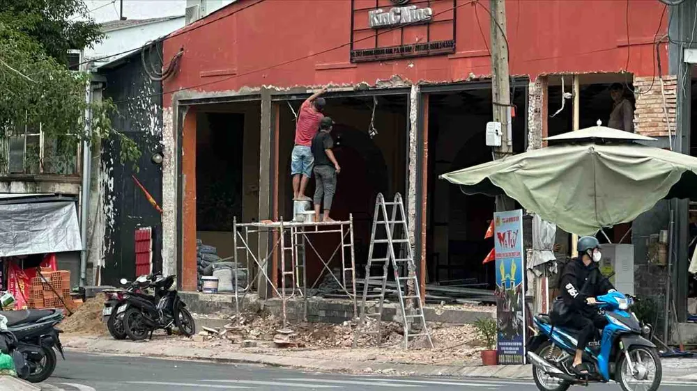Un proiect de reparații pe strada Duong Quang Ham, sectorul An Nhon