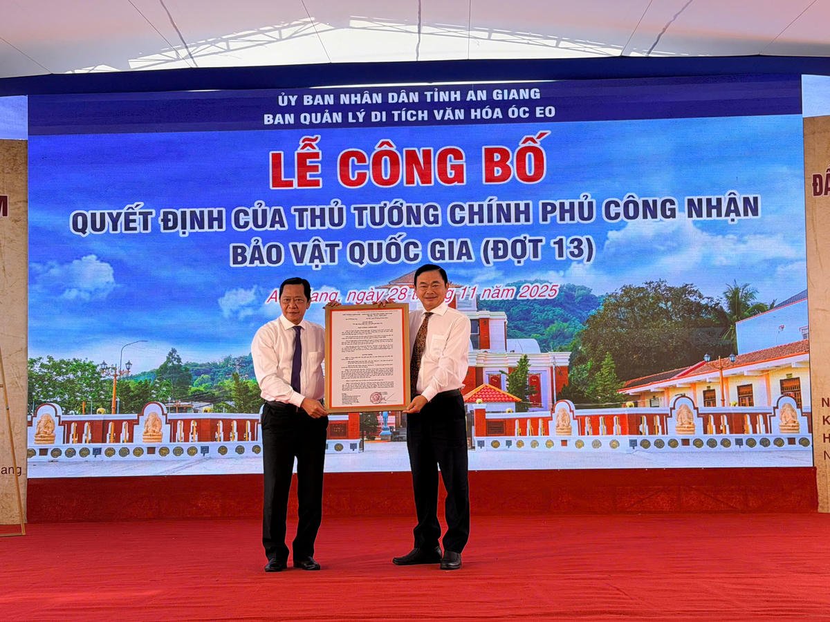 An Giang kunngjør to nye nasjonale skatter fra Oc Eo-kulturen - Bilde 1.