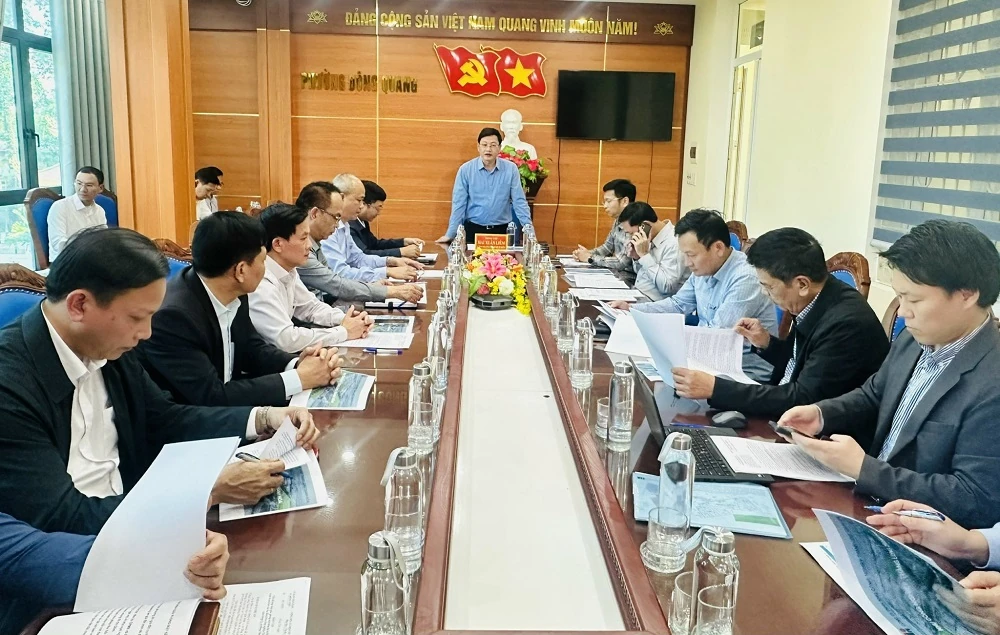 Fel kell gyorsítani a Thang Long Ipari Park, Thanh Hoa építésébe és üzleti infrastruktúrájába történő befektetési projekt megvalósításának előrehaladását