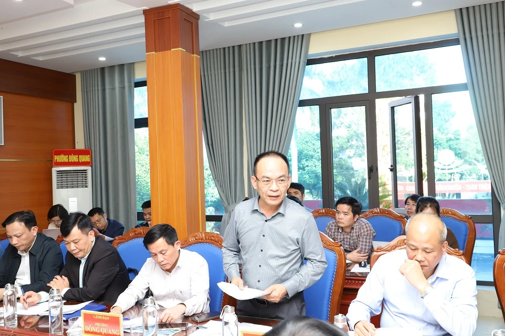 Fel kell gyorsítani a Thang Long Ipari Park, Thanh Hoa építésébe és üzleti infrastruktúrájába történő befektetési projekt megvalósításának előrehaladását