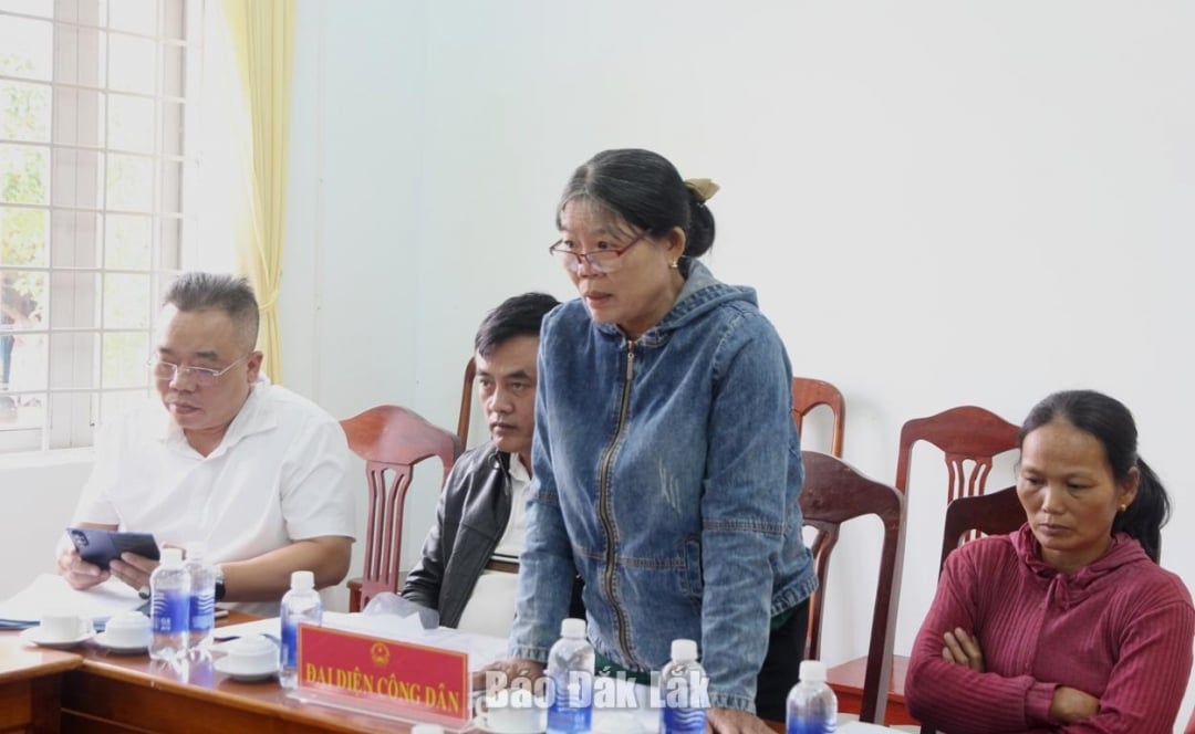 Representantes da comunidade no município de Ea Sup apresentaram suas opiniões na recepção aos cidadãos.