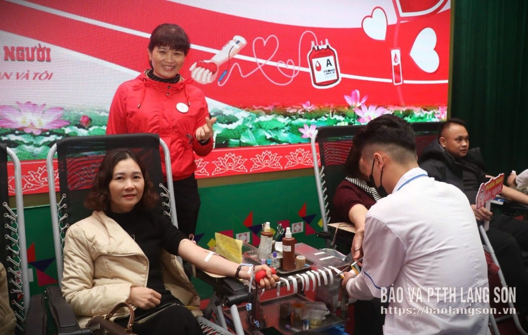 Vedoucí představitelé provinčního Červeného kříže vyzvali dobrovolníky k darování krve na festivalu.