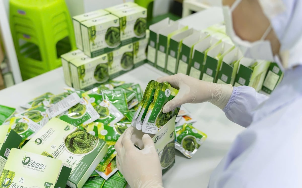 Rong nho tách nước Okinawa của DT Group đạt OCOP 4 sao. Ảnh: DT.