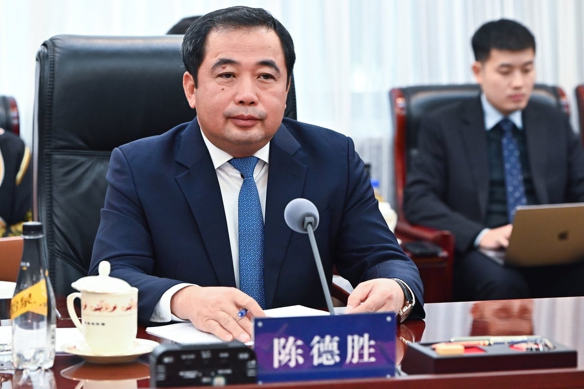 Bộ trưởng Trần Đức Thắng điểm lại một số kết quả hoạt động sau Kỳ họp thứ 1 của Ủy ban. Ảnh: Tùng Đinh.