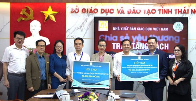 NXB Giáo dục Việt Nam cam kết đồng hành với học sinh vùng bão lũ, khó khăn  - Ảnh 3.