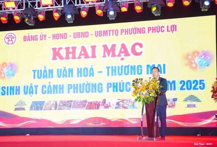Khai mạc Tuần Văn hóa - Thương mại - Sinh vật cảnh phường Phúc Lợi năm 2025- Ảnh 2.