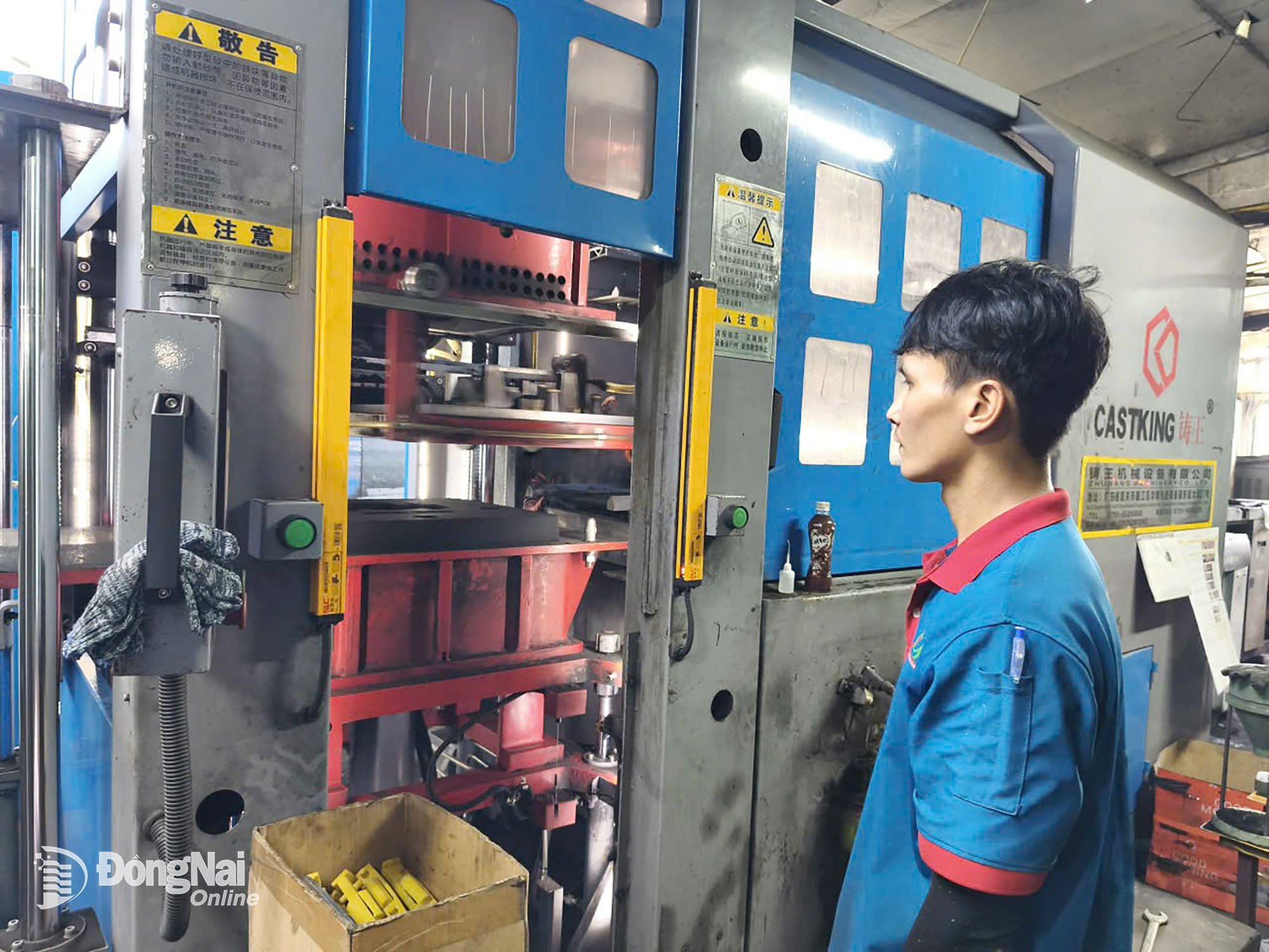 Výroba ve strojírenském podniku v průmyslovém parku Ho Nai. Foto: Vuong The