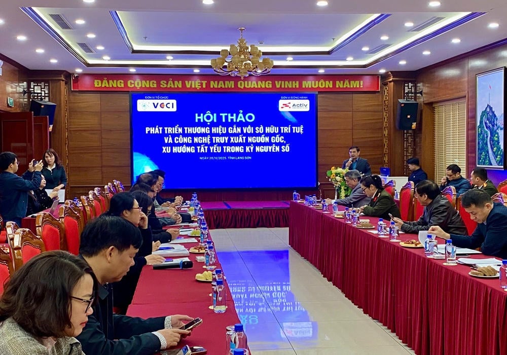 Cena de conferência.