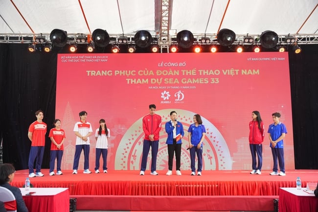 Ra mắt trang phục Đoàn Thể thao Việt Nam tại SEA Games 33 - Ảnh 2.