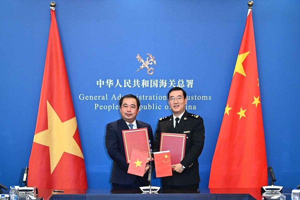 베트남에서 중국으로 신선한 잭프루트를 수출하는 것에 대한 의정서가 11월 27일 오전 GACC에서 서명되었습니다. 사진: Tung Dinh. Nghị định thư về xuất khẩu mít tươi Việt Nam sang Trung Quốc được ký kết tại GACC sáng 27/11. Ảnh: Tùng Đinh.