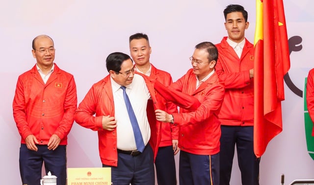 Đoàn thể thao Việt Nam dự SEA Games 33 với áo mới: Quyết giữ nhóm đầu - Ảnh 3.