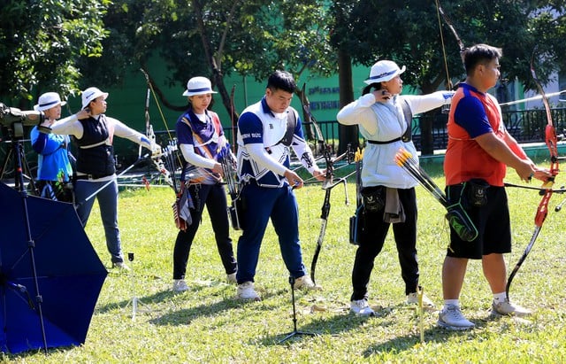 'Gouden hattrick' keert terug, Vietnamees boogschieten wil 3 SEA Games 33-kampioenschappen winnen - Foto 1.