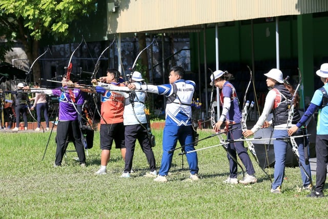 'Gouden hattrick' keert terug, Vietnamees boogschieten mikt op winst van 3 SEA Games 33-kampioenschappen - Foto 4.