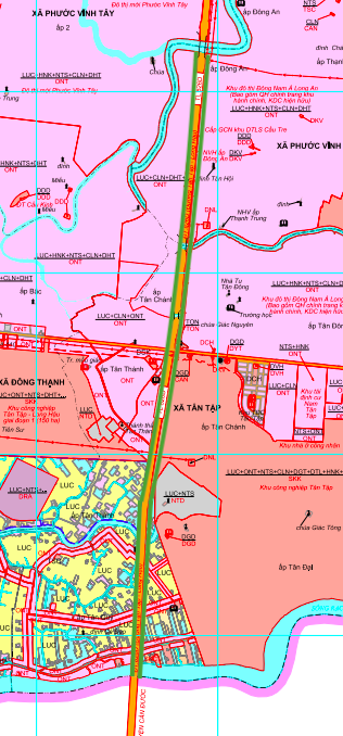 V obci Tan Tap, okres Can Giuoc, provincie Long An, bude otevřena mapa plánování silnic.