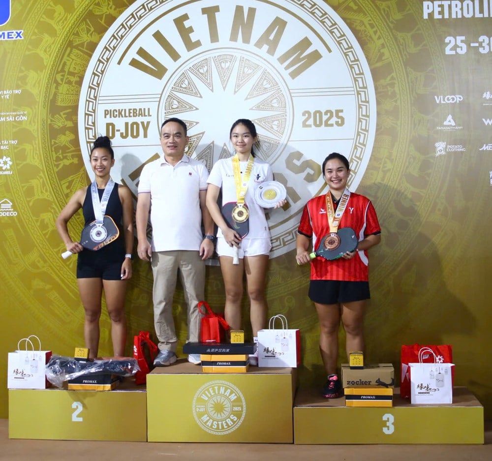 Tânăra talentată Jolie Lam a câștigat proba de simplu feminin la Turneul de Pickleball D-Joy Vietnam Masters 2025 - foto 4