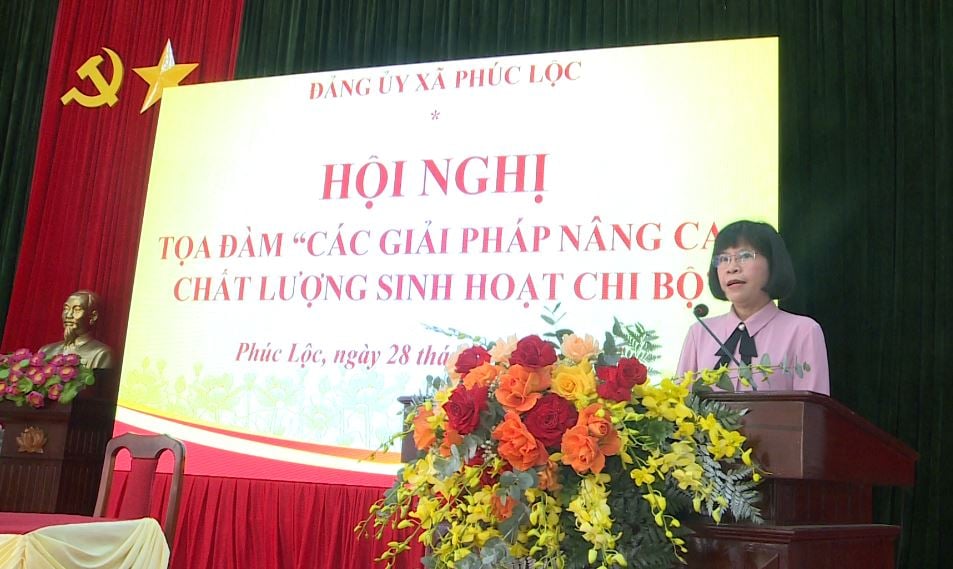 Đảng uỷ xã Phúc Lộc tổ chức Hội nghị toạ đàm 