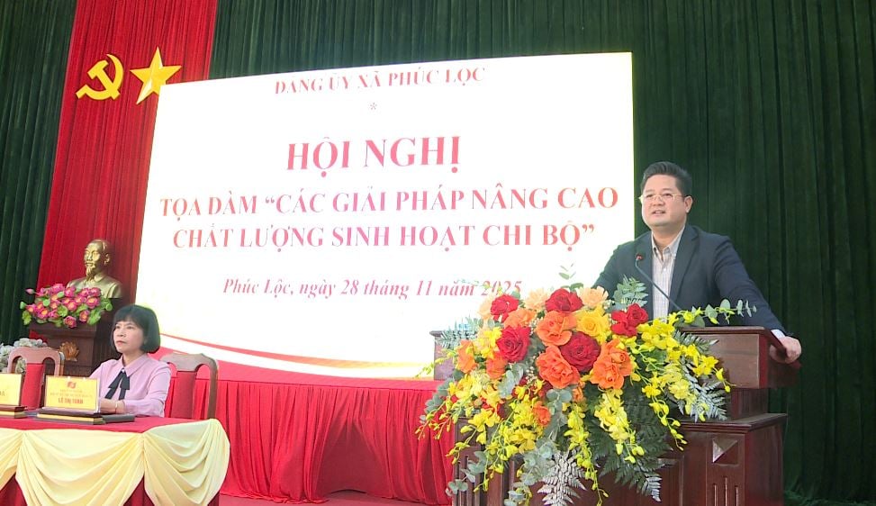 Đảng uỷ xã Phúc Lộc tổ chức Hội nghị toạ đàm 