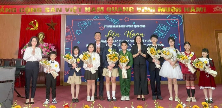 Phường Định Công: Liên hoan tài năng nhạc cụ học sinh phổ thông lần thứ I- Ảnh 1.