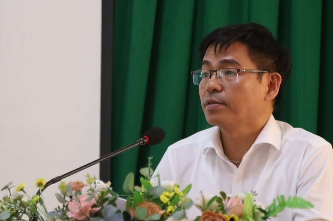 PGS.TS Trần Hiệp, Trưởng Ban Khoa học và Công nghệ, Học viện Nông nghiệp Việt Nam cho rằng, việc xây dựng, tổ chức mô hình đào tạo nghề cần gắn với thực tiễn sản xuất, nhu cầu lao động của hợp tác xã và doanh nghiệp. Ảnh: Xuân Chinh.