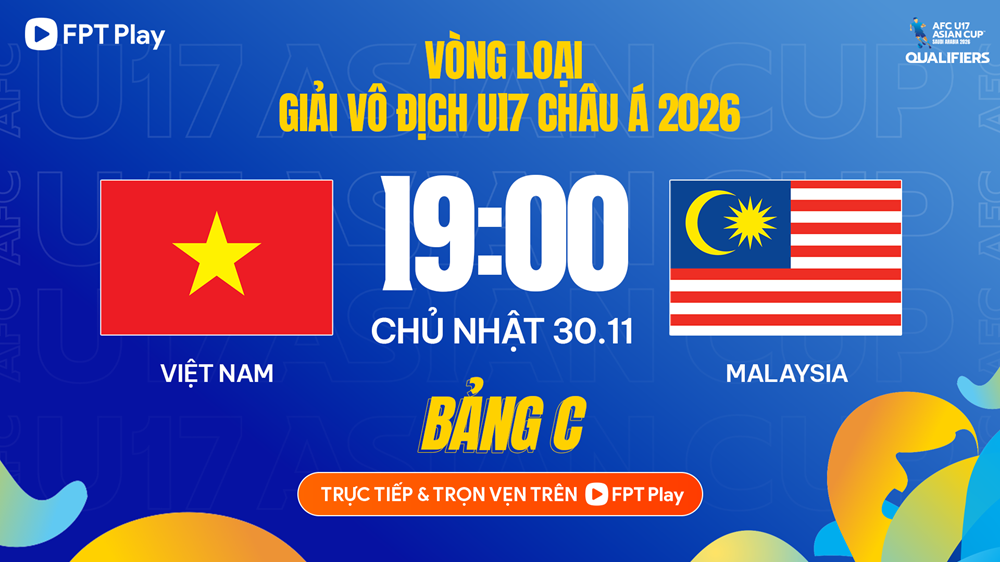 មតិលើការប្រកួតរវាង U17 វៀតណាម vs U17 ម៉ាឡេស៊ី ម៉ោង 7:00 យប់។ ថ្ងៃទី 30 ខែវិច្ឆិកា: ការតស៊ូដើម្បីដណ្តើមតំណែងកំពូលក្នុងពូល C - រូបថត 1
