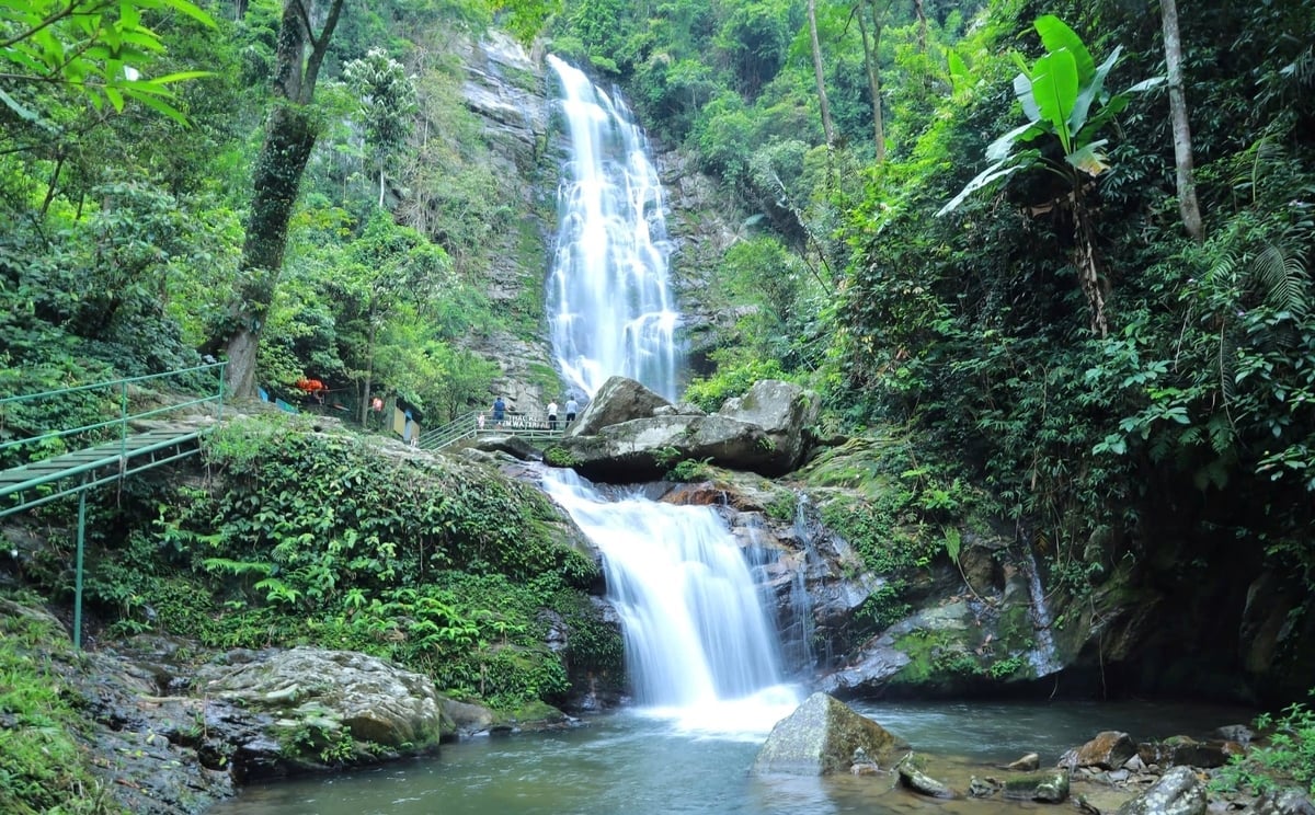 Khung cảnh nên thơ, hùng vĩ giữa núi rừng Pù Mát. Ảnh: Việt Khánh.