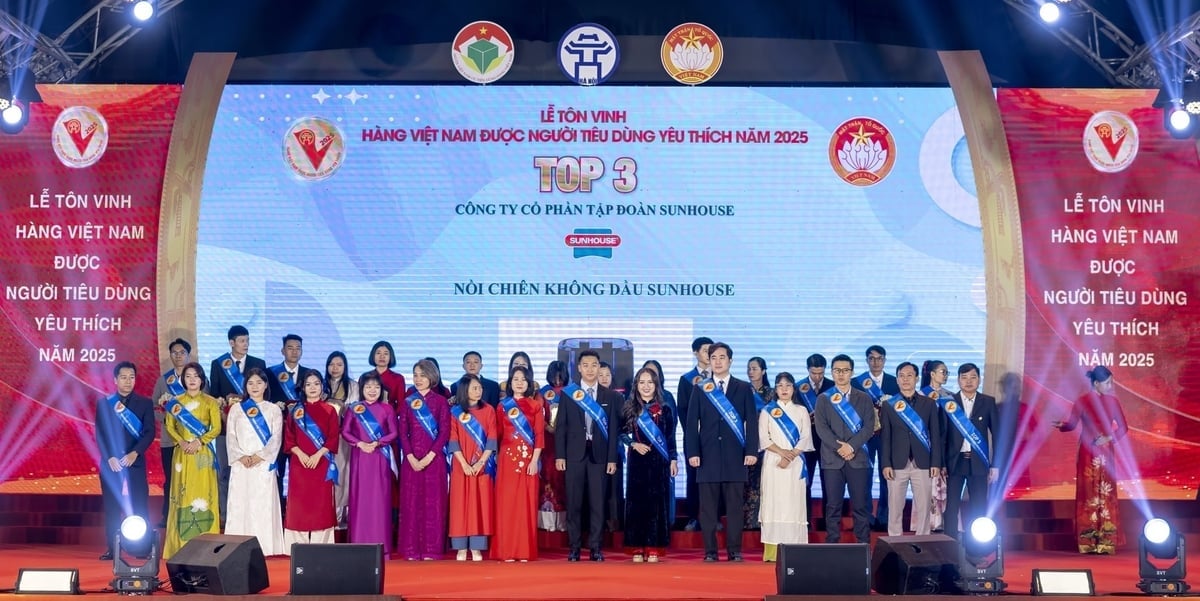 Nồi chiên không dầu SUNHOUSE - Sản phẩm Nồi chiên không dầu duy nhất đạt Top Người tiêu dùng yêu thích năm 2025. Ảnh: SUNHOUSE.